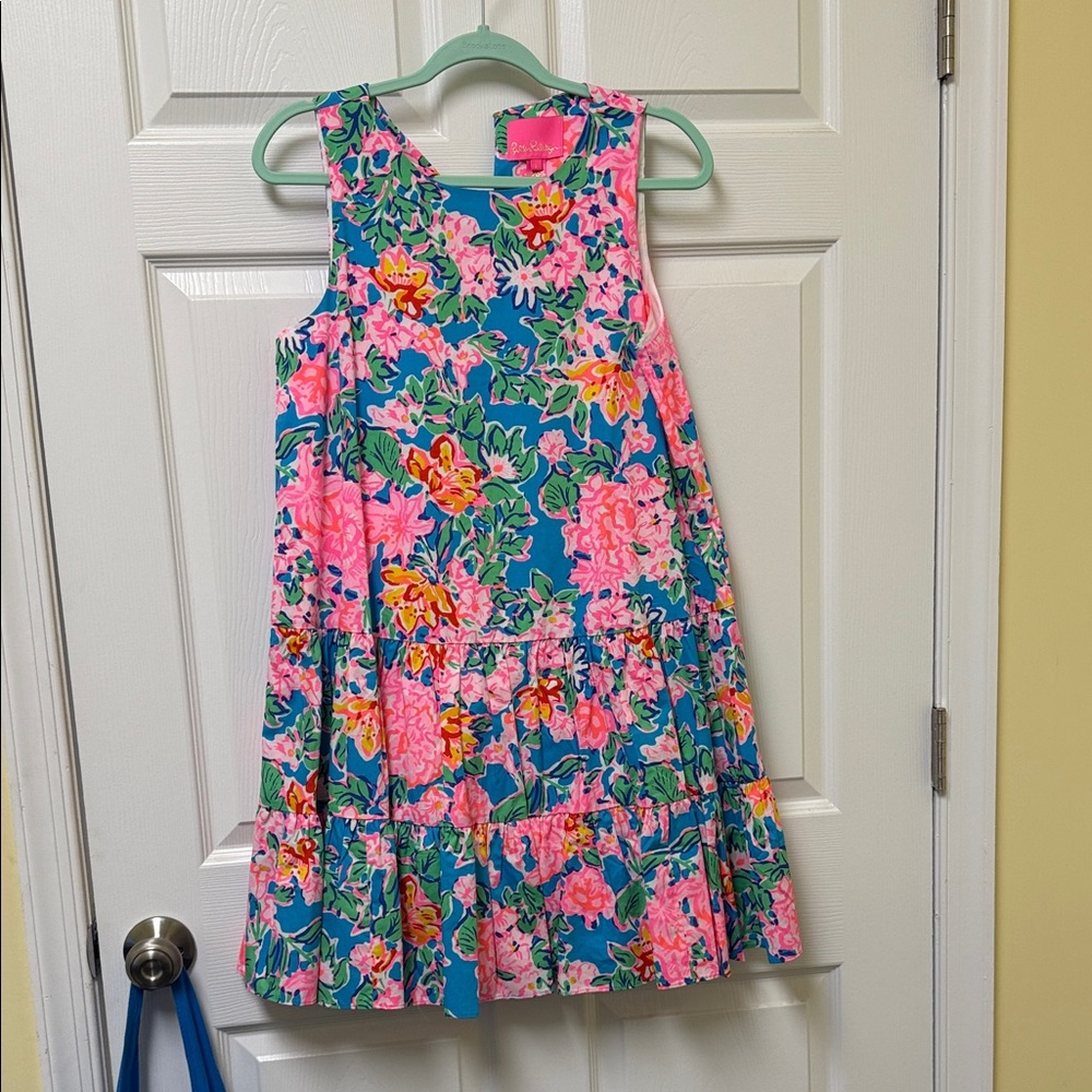 Lilly Pulitzer Pink and Blue Floral Dress